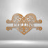 Custom Fancy Heart Name Wall Art